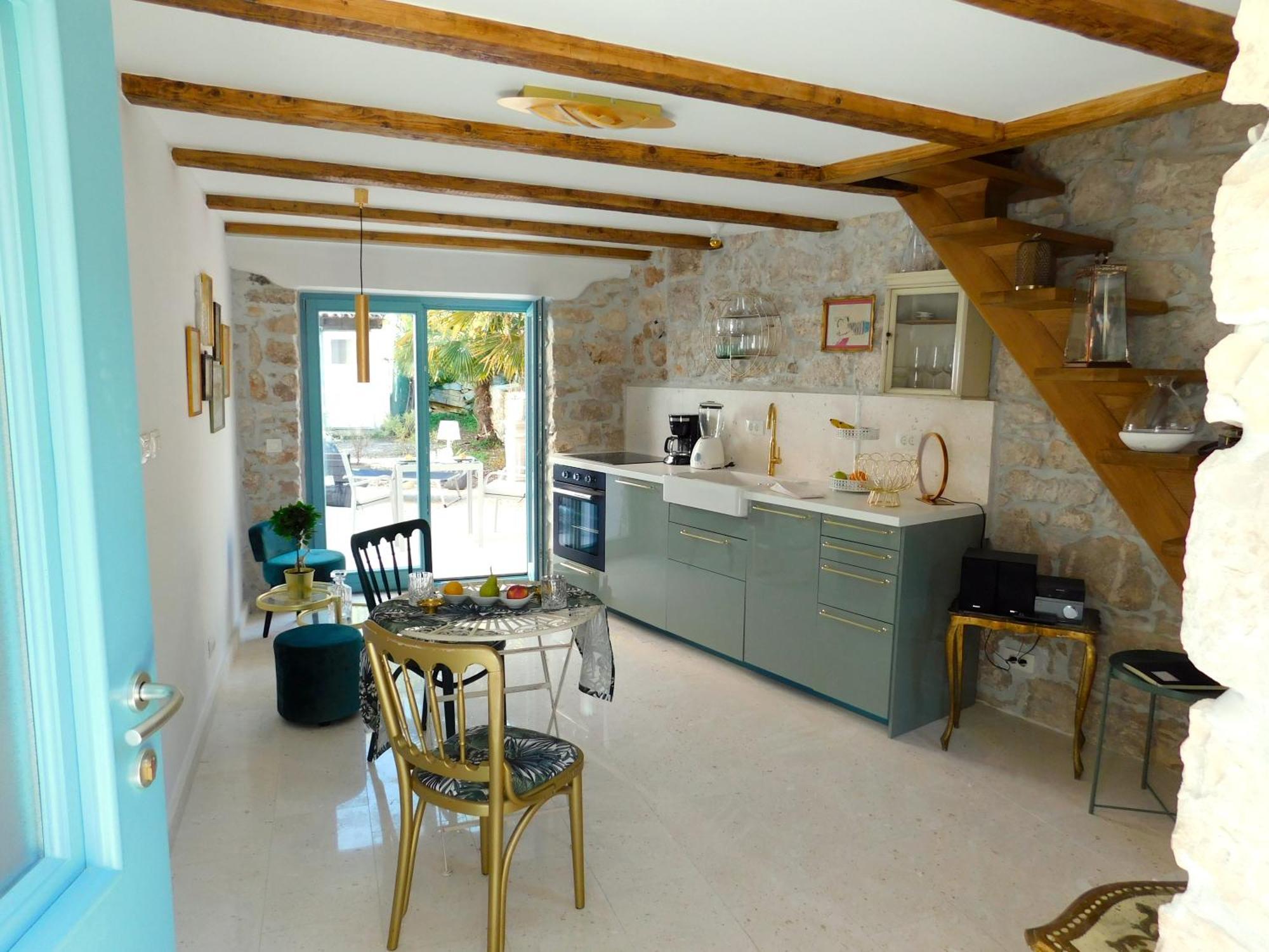 Bezauberndes Steinhaus Mit Garten In Der Altstadt Von Rovinj Exteriér fotografie